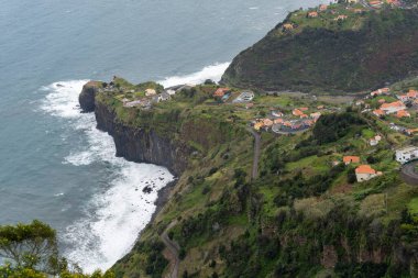 Volcanic coast of Faial in Madeira, Portugal