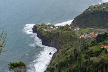 Volcanic coast of Faial in Madeira, Portugal