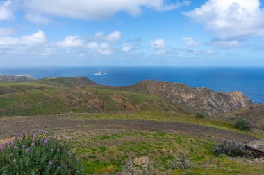 View from Pedregal Viewpoint in Porto Santo, Portugal
