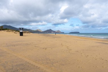 View of Porto Santo beach in Madeira, Portugal