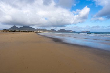 View of Porto Santo beach in Madeira, Portugal