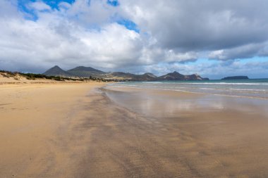 View of Porto Santo beach in Madeira, Portugal