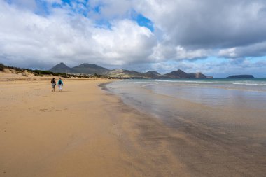 View of Porto Santo beach in Madeira, Portugal