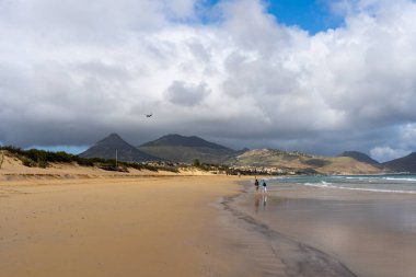 View of Porto Santo beach in Madeira, Portugal