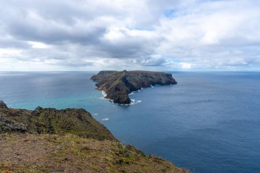 View of Cal Islet from Flores Viewpoint in Porto Santo, Madeira, Portugal