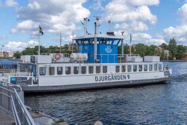 Stockholm, İsveç - 08.05.2025: Stockholm, İsveç 'teki Curgarden Feribotu