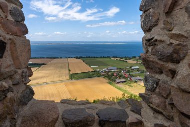 View of Vattern lake from ruins of Brahehus Castle in Jonkoping County, Sweden in Sweden