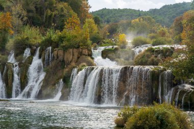 Hırvatistan 'ın Krka Ulusal Parkı' nda Skradinski buk şelalesi