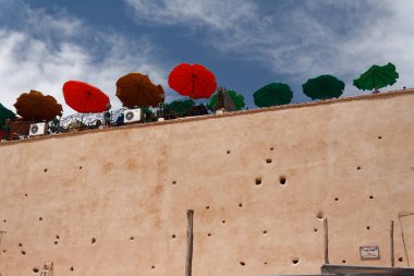 Meknes, Fas - 03 / 06 / 2013: Orta Fas 'ta küçük ama büyüleyici bir kasaba.