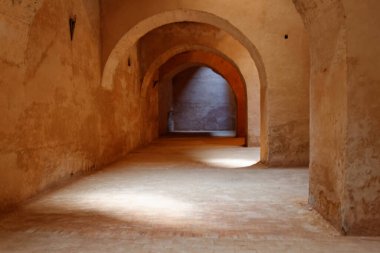 Meknes, Fas - 03 / 06 / 2013: Orta Fas 'ta küçük ama büyüleyici bir kasaba.