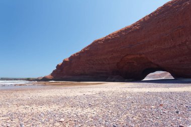 26-28 / 05 / 2013 - Sidi Ifni yakınlarındaki ünlü Legzira plajı (hist. İspanyolca adı Santa Cruz del Mar Pequeo), Fas.