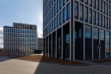 Katowice, Slaskie, Polonya - Mart 2021: Face2Face Business Campus - Katowice 'deki en yeni tamamlanmış ofis kompleksi.