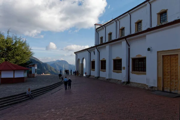 Bogotà Colombia Maggio 2019 Santuario Monserrat Cima Alla Montagna — Foto Stock