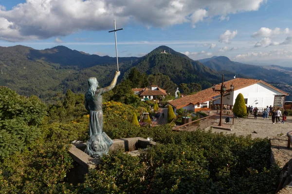 Bogotà Colombia Maggio 2019 Santuario Monserrat Cima Alla Montagna — Foto Stock