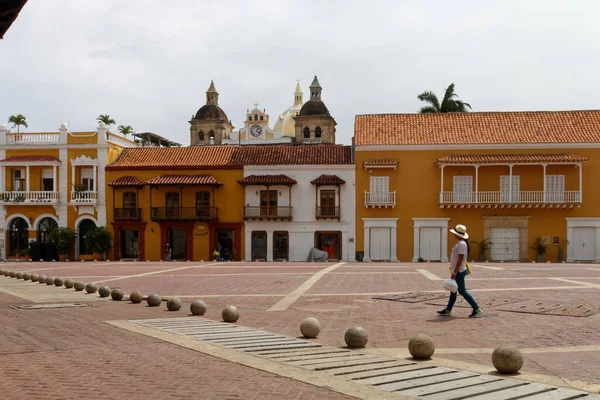 Червень 2019 Картахена Індіас Колумбія Intramuros Старе Місто Всередині Середньовічних — стокове фото