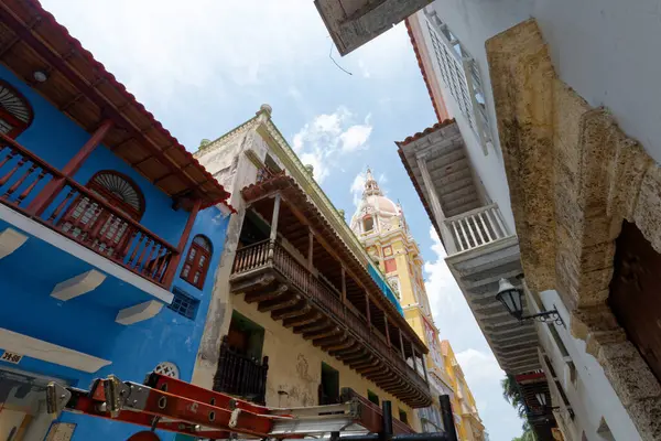 Juni 2019 Cartagena Indias Kolumbien Intramuros Altstadt Innerhalb Der Mittelalterlichen — Stockfoto