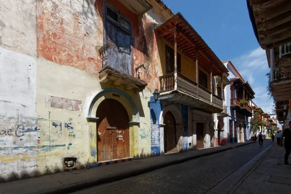 Juni 2019 Cartagena Indias Kolumbien Intramuros Altstadt Innerhalb Der Mittelalterlichen — Stockfoto
