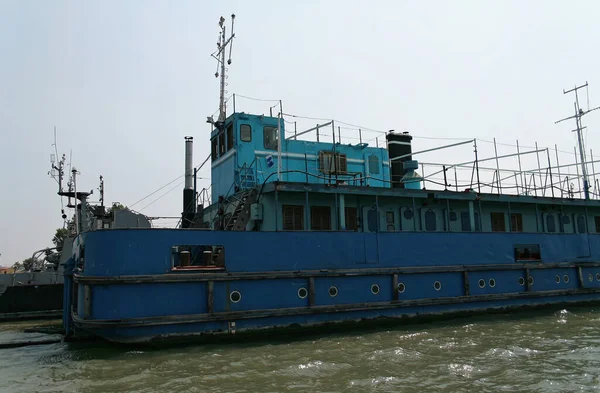 Seeschiffe Hafen Von Tulcea Donaudelta Sommer 2007 — Stockfoto