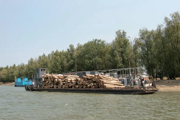 Seeschiffe Hafen Von Tulcea Donaudelta Sommer 2007 — Stockfoto