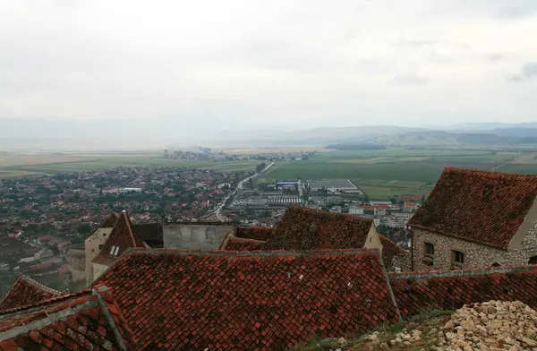 Ağustos 2007 Köylü Ordusu Kalesi Rasnov Romanya — Stok fotoğraf