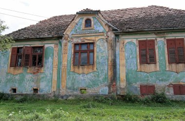 Viscri, Transilvanya - 2007: Sakson göçmen işçiler tarafından kurulan tarihi Viscri köyü, Weisskirch olarak da bilinir..