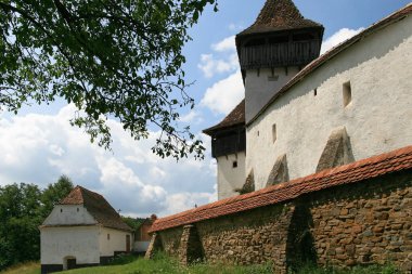Viscri, Transilvanya - 2007: Sakson göçmen işçiler tarafından kurulan tarihi Viscri köyü, Weisskirch olarak da bilinir..