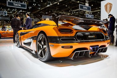 Geneva, İsviçre - 2016:2016 Koenigsegg 1 86 Cenevre Motor Show Palexpo içinde sunulan biri 1 Mart