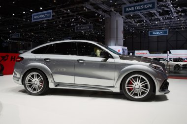 Geneva, İsviçre - 2016: 2016 Hamann Mercedes-Benz 86 Cenevre Motor Show Palexpo içinde sunulan şıya Coupe 1 Mart