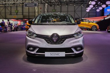 Geneva, İsviçre - 2016:2016 Renault doğal manzaralı 86 Cenevre Motor Show Palexpo içinde sunulan 1 Mart
