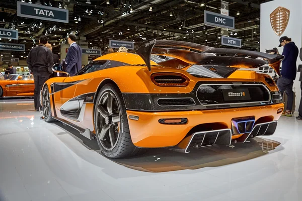 Ženeva, Švýcarsko - březen 1, 2016:2016 Koenigsegg z 1 na 86 Geneva Motor Show v výstaviště Palexpo — Stock fotografie