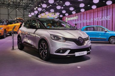 Geneva, İsviçre - 2016:2016 Renault doğal manzaralı 86 Cenevre Motor Show Palexpo içinde sunulan 1 Mart