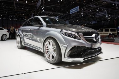 Geneva, İsviçre - 2016: 2016 Hamann Mercedes-Benz 86 Cenevre Motor Show Palexpo içinde sunulan şıya Coupe 1 Mart