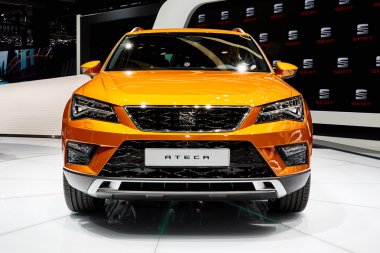 Geneva, İsviçre - 2016:2016 koltuk 86 Cenevre Motor Show Palexpo içinde sunulan Ateca 1 Mart