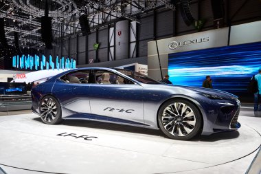 Cenevre, İsviçre - 1 Mart 2016: 2016 Lexus Lf-Fc Concept Palexpo'da 86.