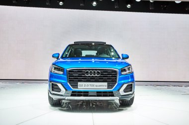 Geneva, İsviçre - 2016: Q2 2016 Audi 86 Cenevre Motor Show Palexpo içinde sunulan 1 Mart