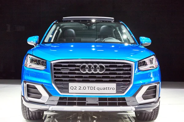 Geneva, İsviçre - 2016: Q2 2016 Audi 86 Cenevre Motor Show Palexpo içinde sunulan 1 Mart