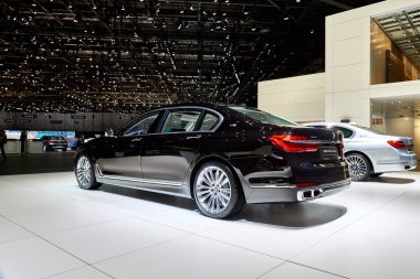 Geneva, İsviçre - 86 Cenevre Motor Show Palexpo içinde sunulan 2016: 2016 Bwm M760li xdrive 1 Mart