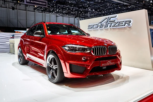 Genève, Schweiz-1 mars 2016:2016 AC Schnitzer BMW X6 Falcon presenteras på 86: e Geneva Motor Show i Palexpo — Stockfoto