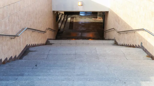 Staircase Underground Crossing Sunny Moscow — Stock Photo, Image