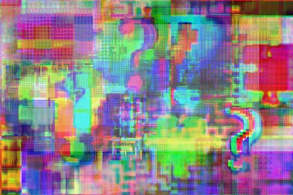 Question Marks Intricacies Jigsaw Puzzle Glitch Space Fuzziness Concept Background — Stock Photo, Image