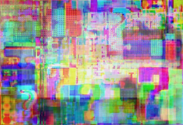 Mark Van Ondervraging Puzzel Complexiteit Glitch Plekken Met Fuzziness Concept — Stockfoto