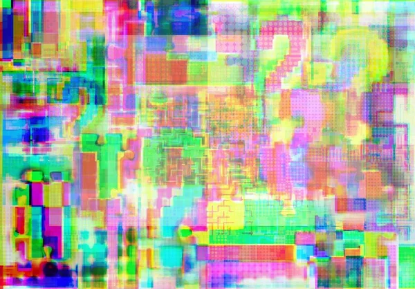 Notes Interrogations Labyrinths Puzzle Glitch Art Fuzziness Concept Background Heading — Stock Photo, Image