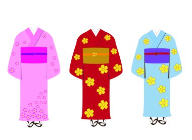 Kimono and Yukata clipart