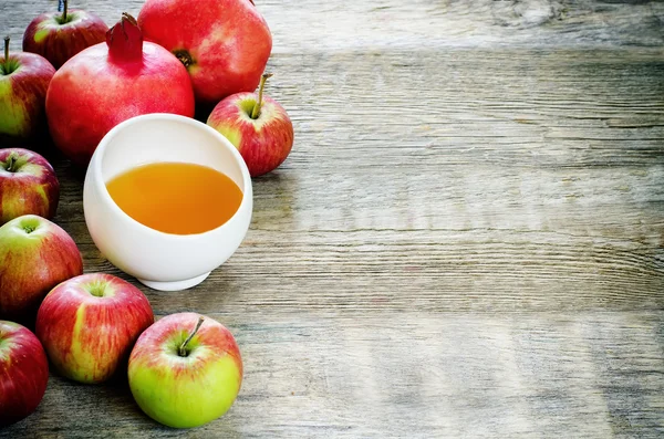 apples, honey and pomegranates, traditional food for the Jewish