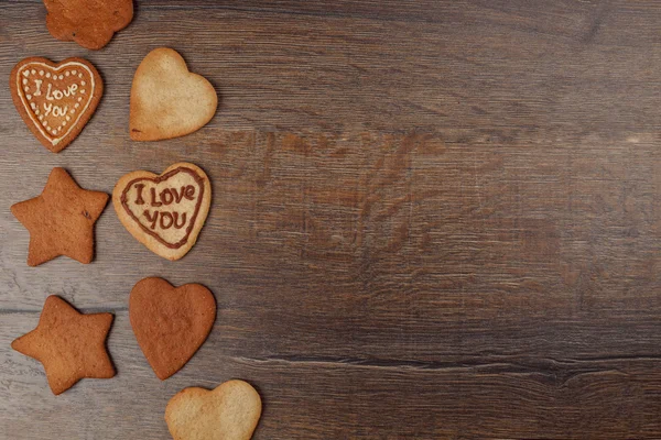 Tahta arka planda çerezler