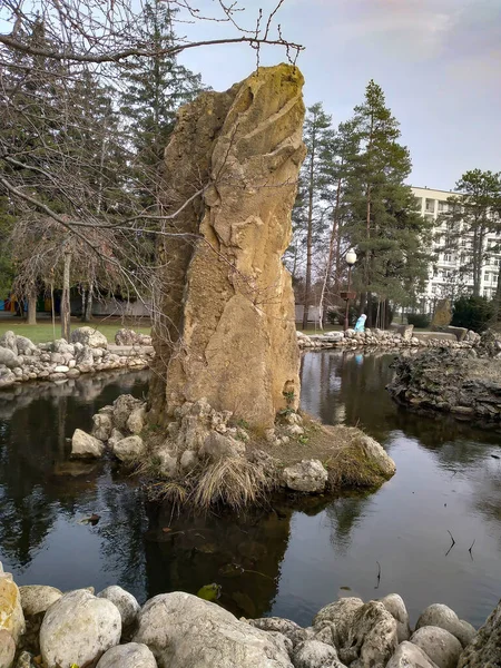 January 2021.Nature of the city of Goryachy Klyuch, Krasnodar Krai.