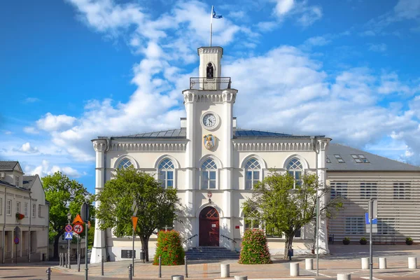 Polonya Ciechanw 'daki Neo-Gotik belediye binası..
