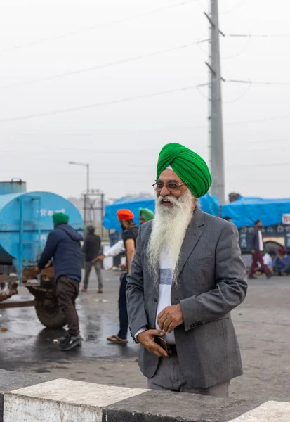 New Delhi India December 2020 Тисячі Фермерів Різних Штатів Марширують — стокове фото