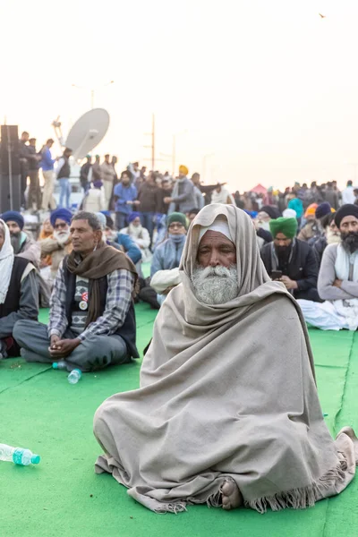 Ghaziabad Uttar Pradesh India January 2021 Індійські Сикхи Фермери Протестують — стокове фото