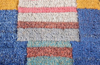 Kanepe, perde, halı, yastık, fular, pano için çok detaylı, çok renkli tekstil tasarımı kumaşı.